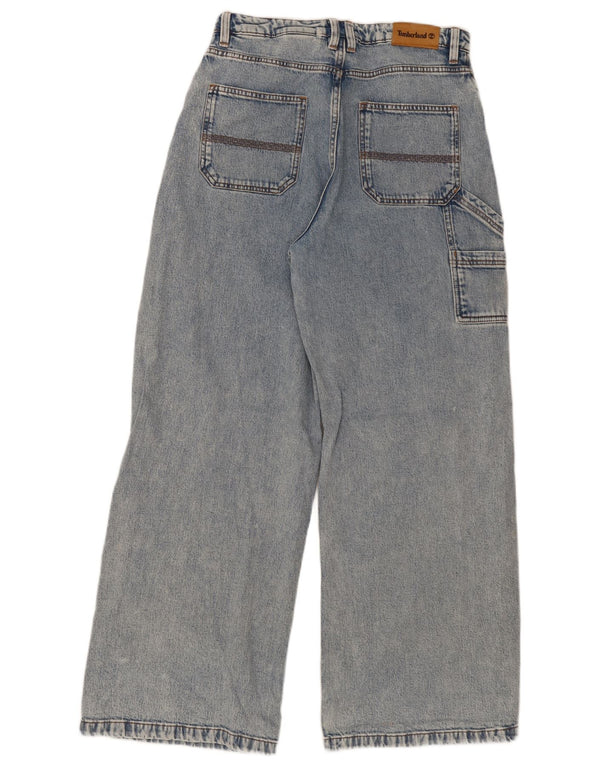 Calça jeans masculina Timberland Cargo Wide Leg W31 L32 azul algodão