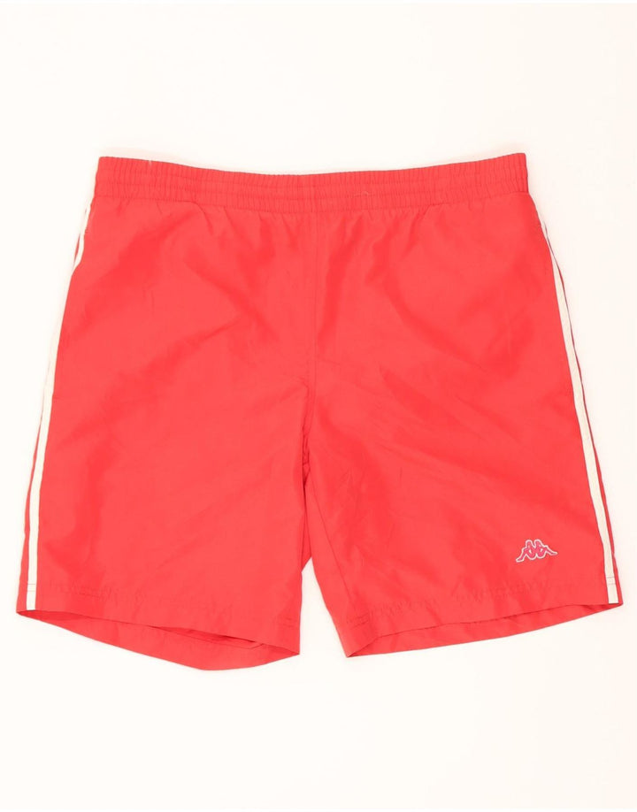 Shorts de natação masculino Kappa pequeno poliéster vermelho