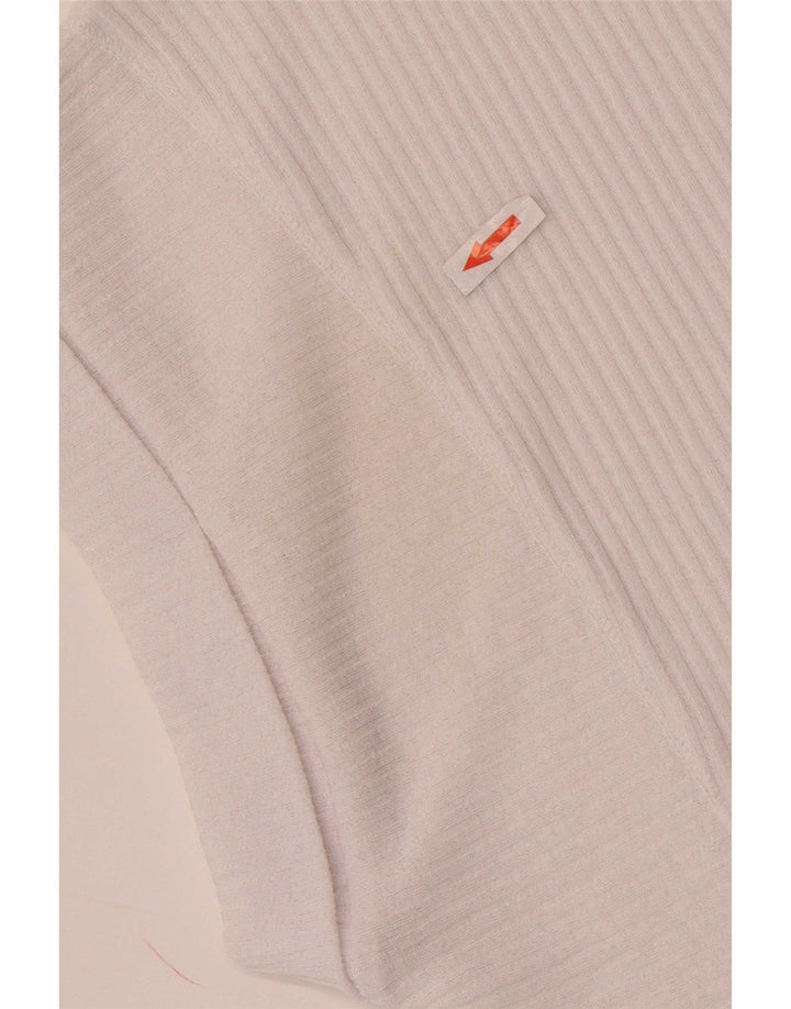 Zara Womens Oversized Vest Top UK 10 Pequeno Branco