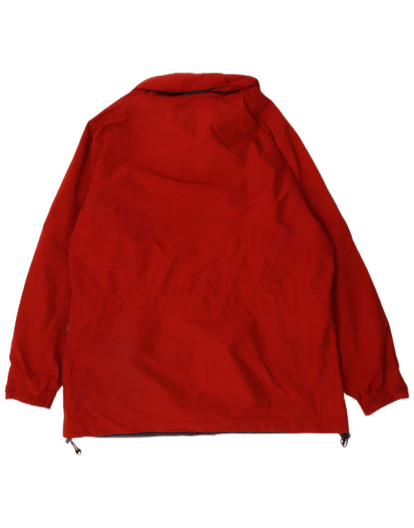 Jaqueta de chuva grande com capuz feminina Berghaus UK 18 XL vermelho nylon