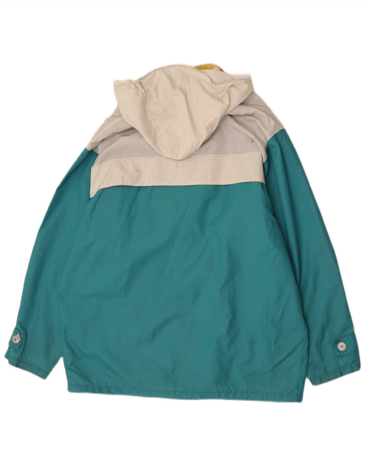 Jaqueta de esqui masculina com capuz K-Way UK 40 poliéster grande colorblock azul