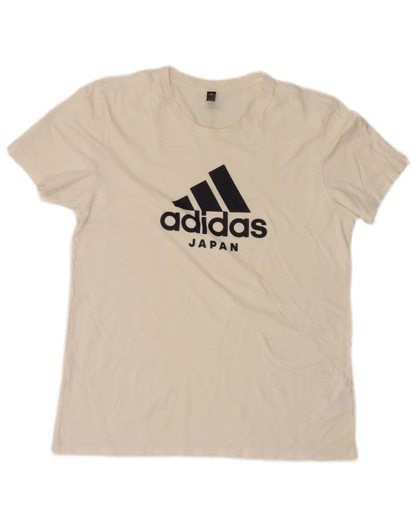 Camiseta Adidas Masculina Graphic Top Médio Branco