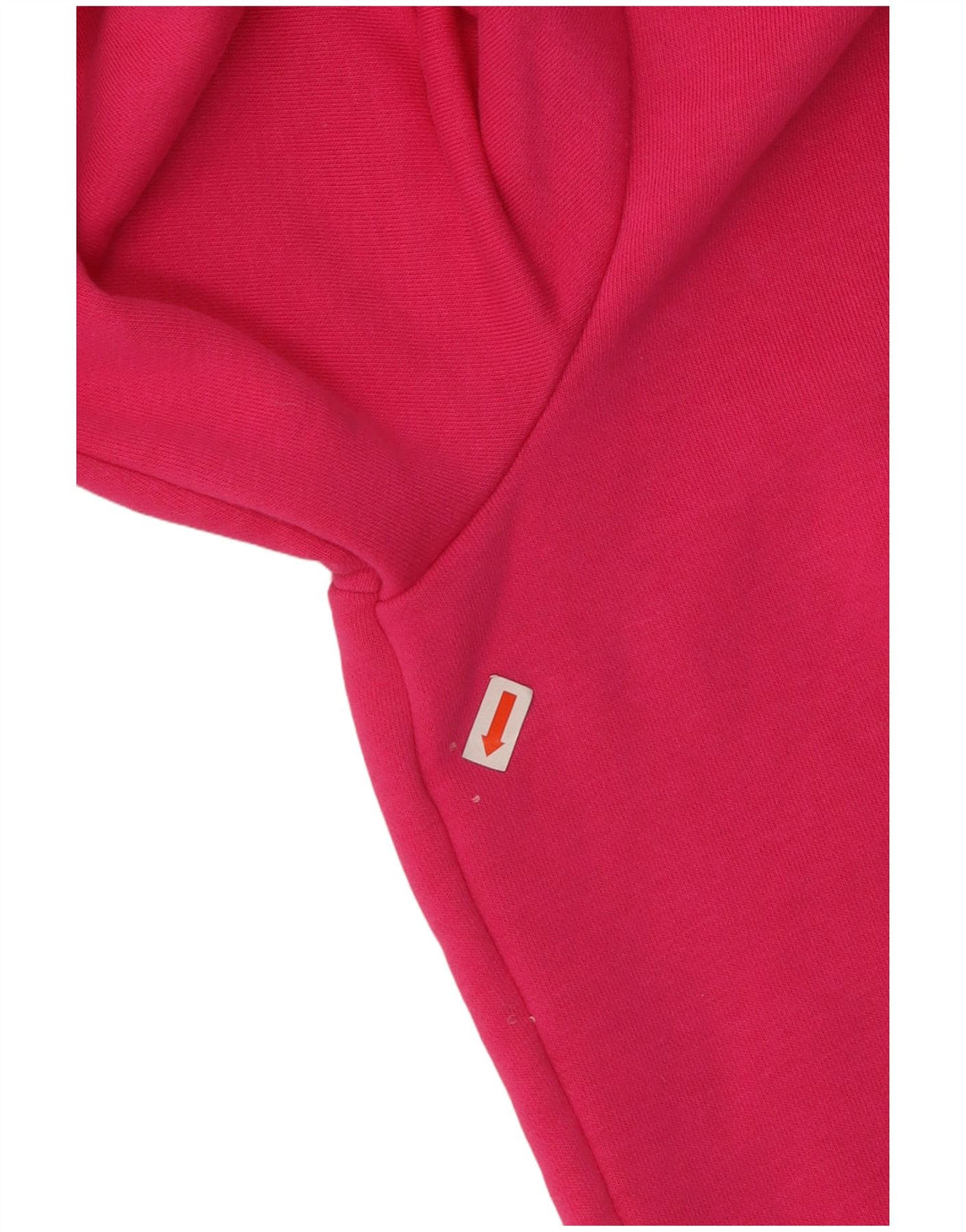 ADIDAS Suéter feminino com capuz e zíper gráfico UK 16/18 grande algodão rosa