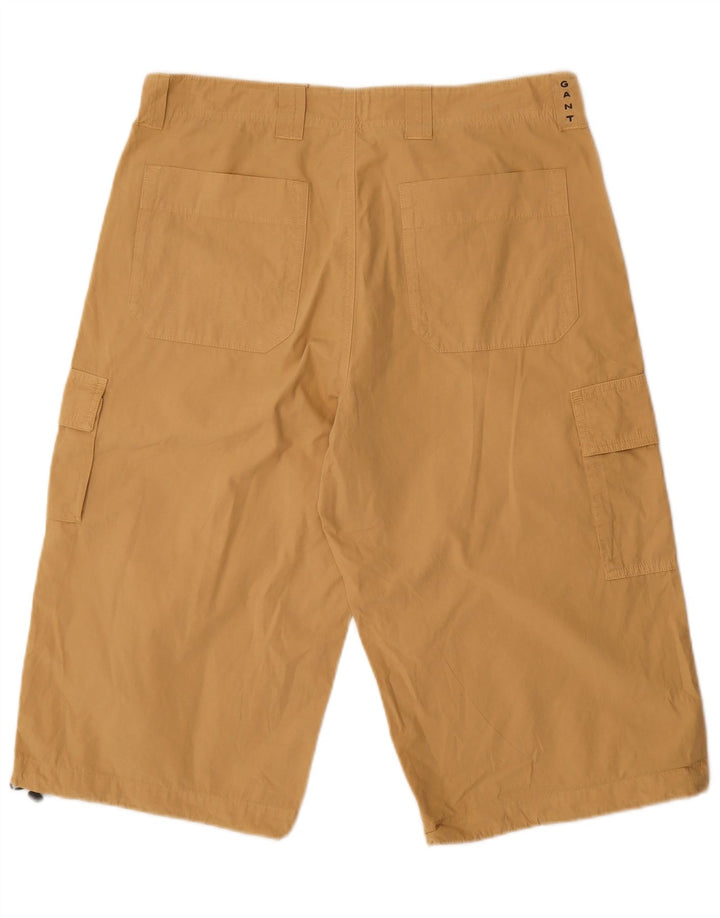 Shorts cargo masculino Gant W35 grande algodão bege