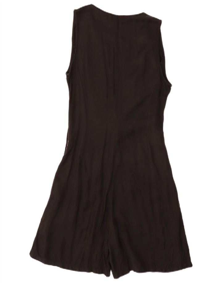 Macacão feminino Armani Jeans sem mangas EU 40 médio preto viscose