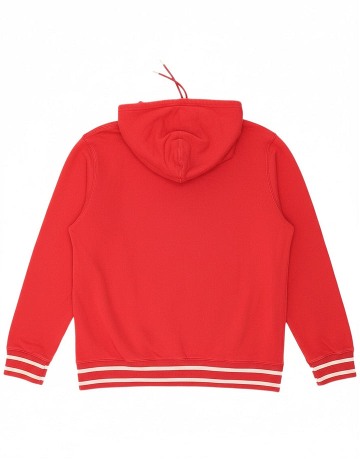 LEVI'S Mens Graphic Hoodie Jumper XL Algodão Vermelho