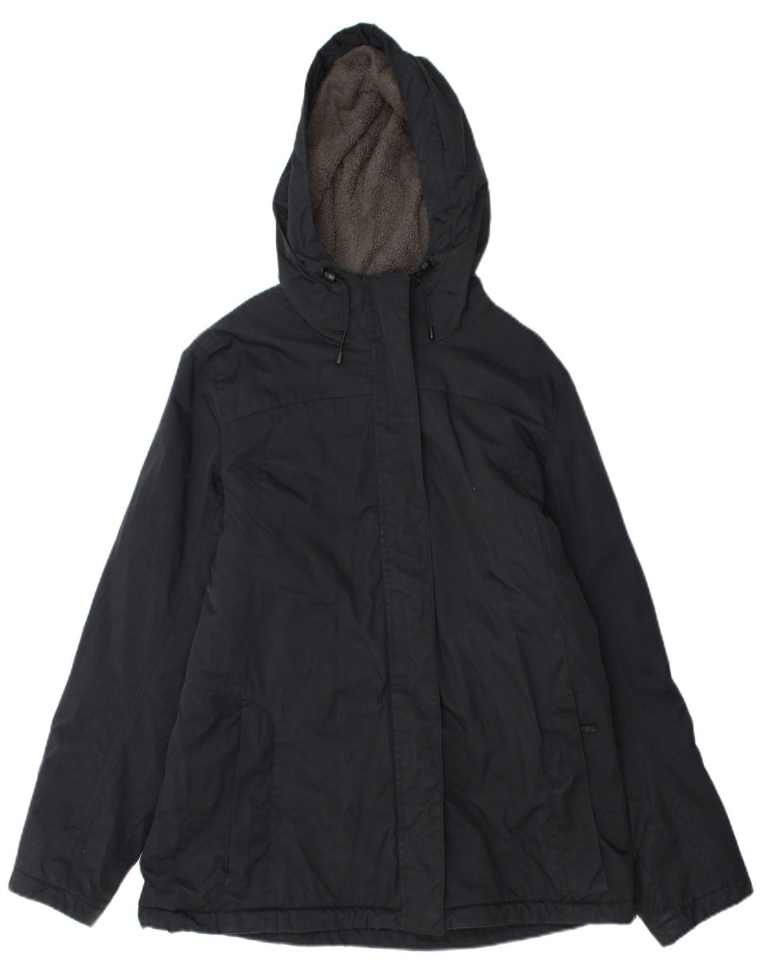 Jaqueta corta-vento feminina L.L.Bean Reino Unido 14 médio azul marinho nylon