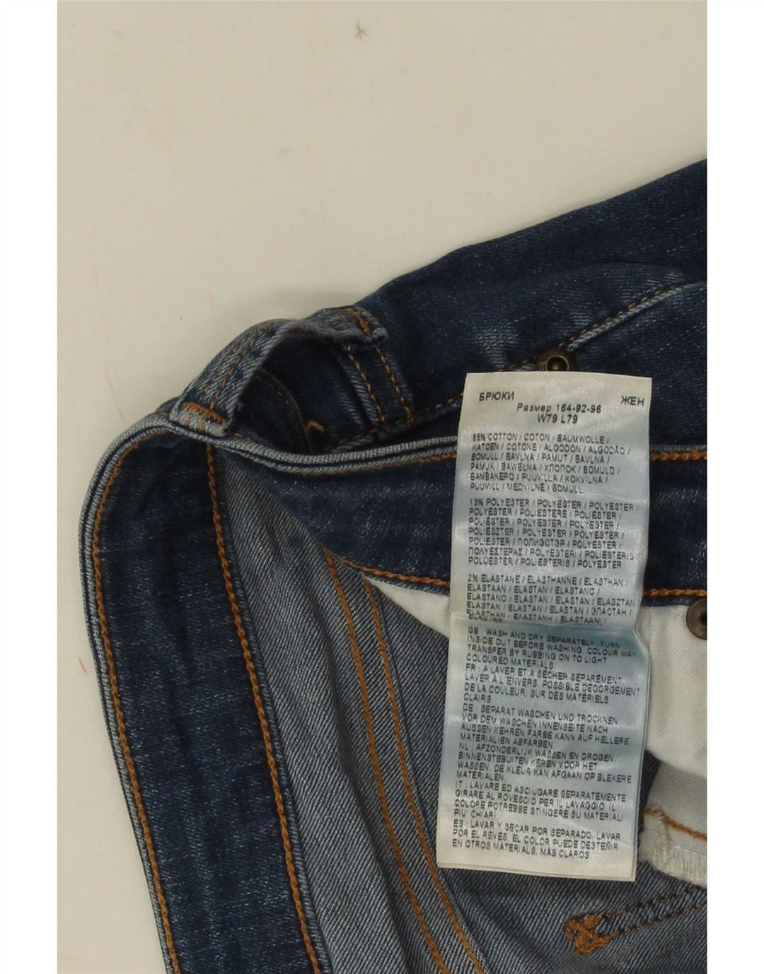Lee Womens Scarlett Slim Jeans W31 L31 Azul Algodão
