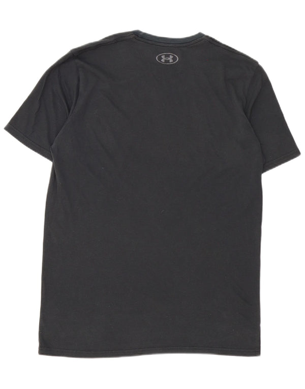 Camiseta gráfica masculina Under Armour Top médio preto
