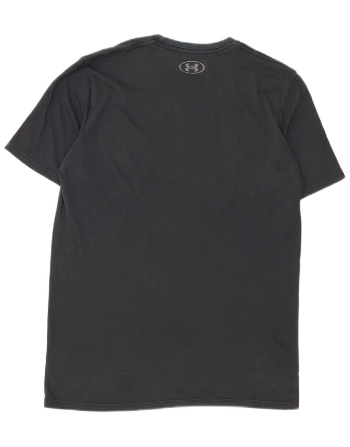 Camiseta gráfica masculina Under Armour Top médio preto