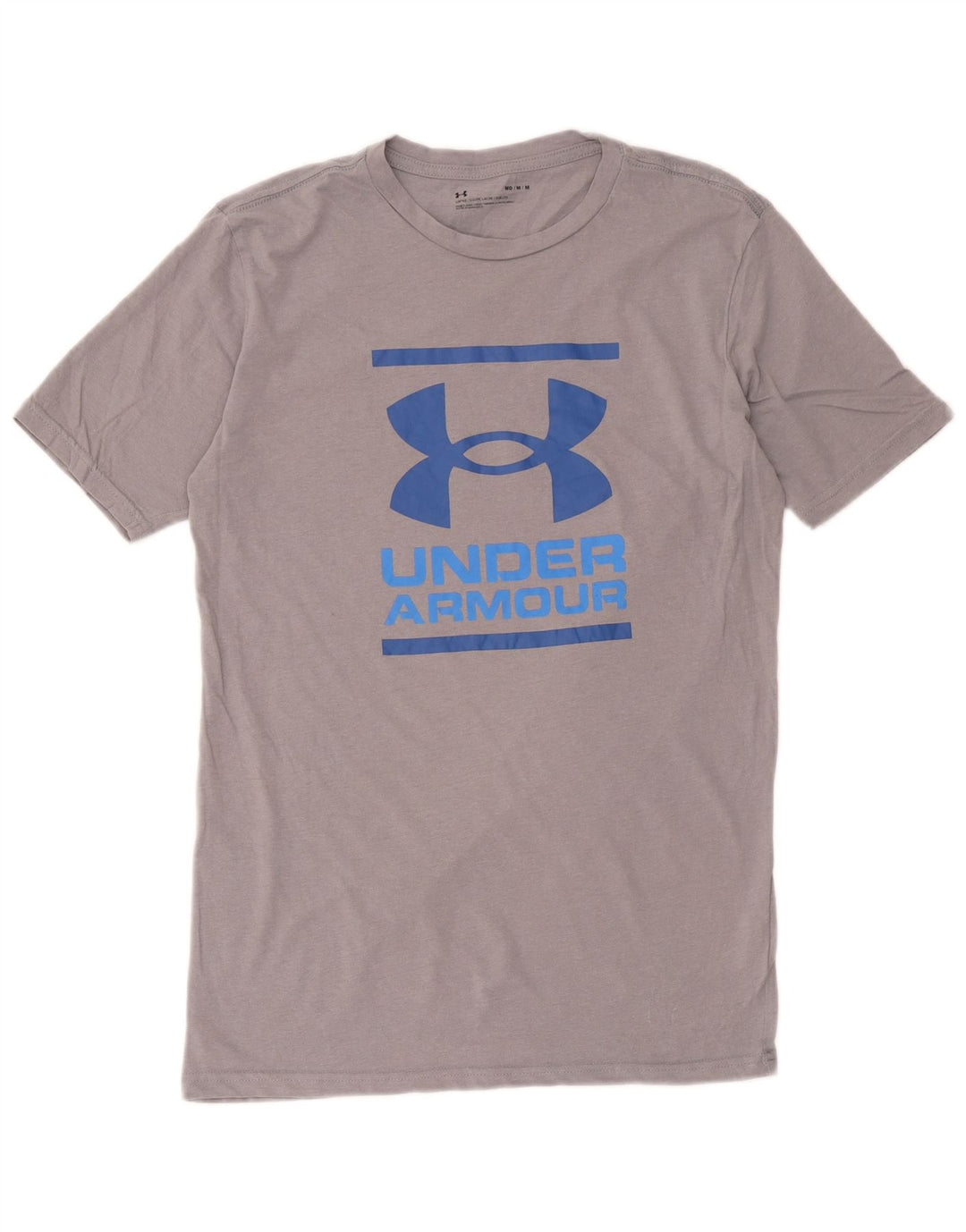 Under Armour Camiseta masculina gráfica Top algodão cinza médio