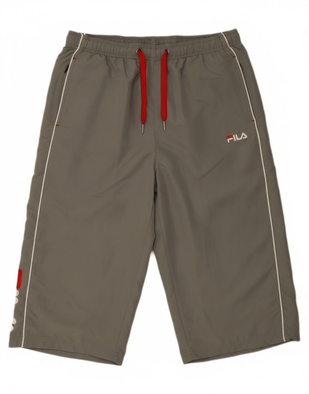 Fila Mens Graphic Capri Calças de treino XL cinza poliéster