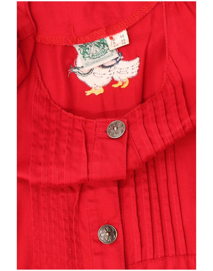 Vestido maxi feminino Hammerschmidt IT 42 algodão vermelho médio