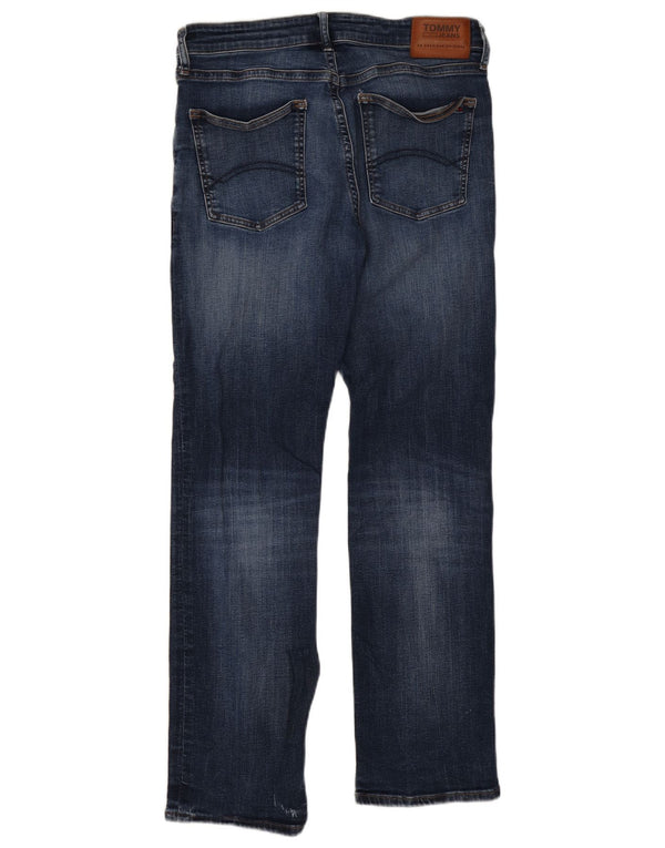 Tommy Hilfiger Masculino Ryan Straight Jeans W34 L31 Azul Marinho Algodão