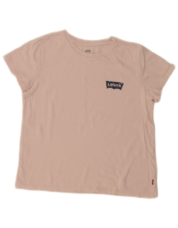 Camiseta feminina Levi's UK 14 rosa médio