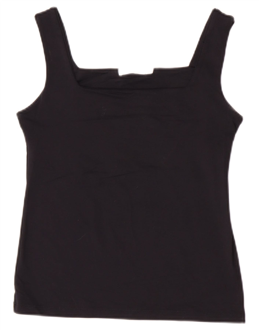 Zara Womens Crop Cami Top Reino Unido 12 Médio Preto