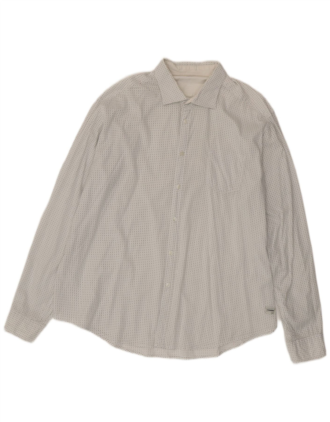 Camisa masculina CARRERA 2XL branca manchada