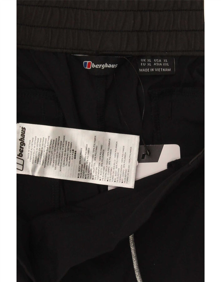 Shorts esportivos masculinos Berghaus XL preto poliamida