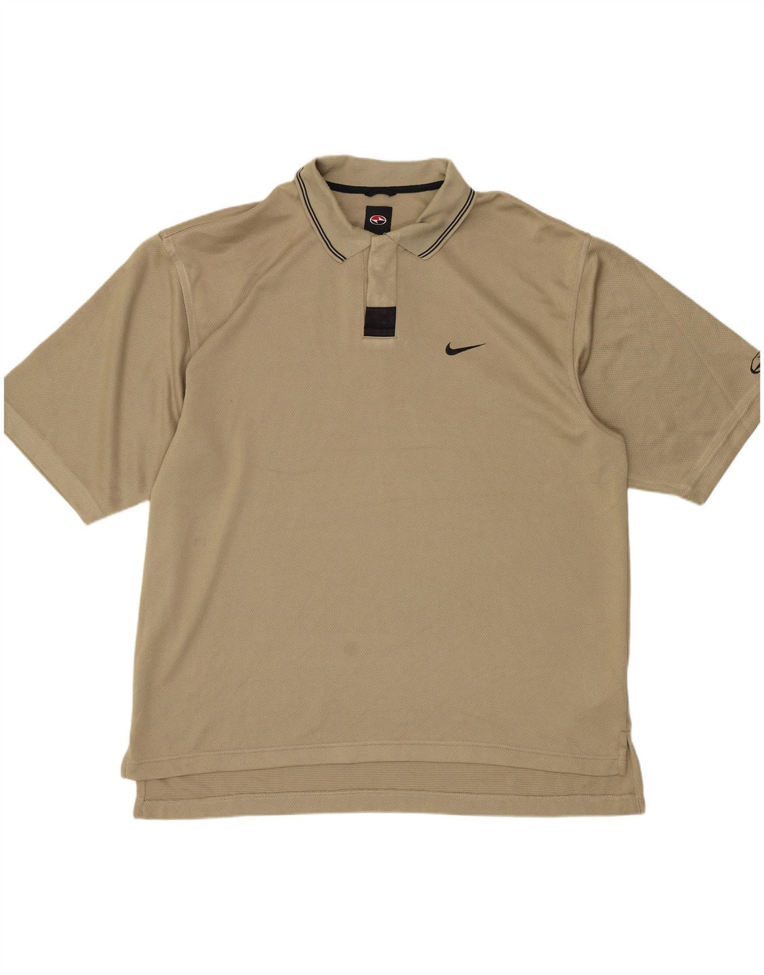 Camisa polo masculina NIKE grande algodão bege