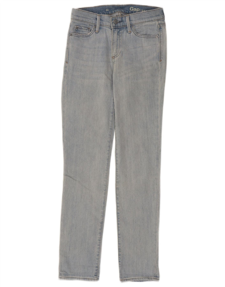 Jeans Slim Feminino Gap W24 L30 Azul Algodão