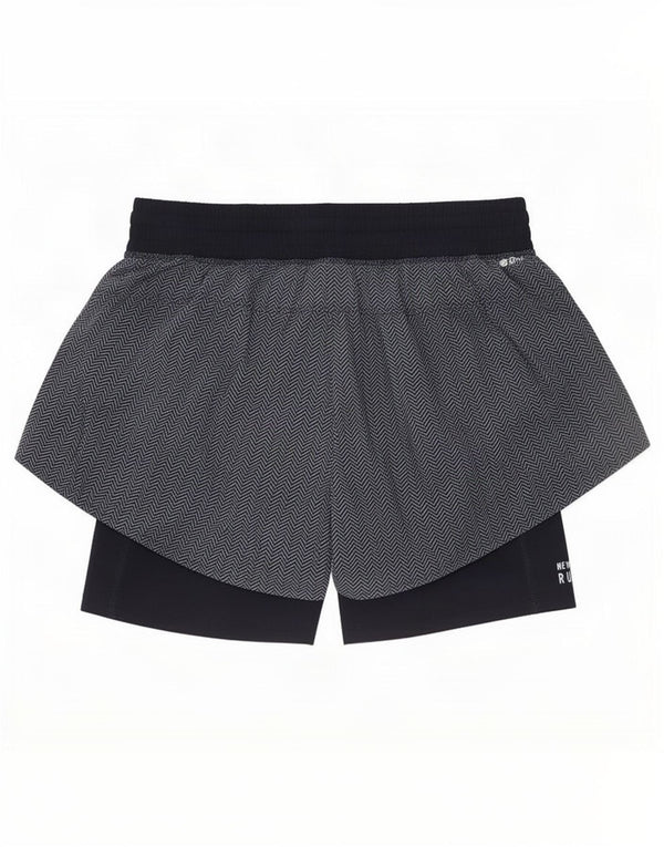 Shorts esportivos femininos New Balance UK 10 pequenos espinha de peixe azul marinho