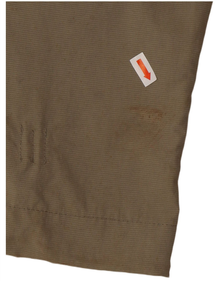 Calça cargo feminina curta reta MAMMUT Reino Unido 18 XL W36 L31 cáqui