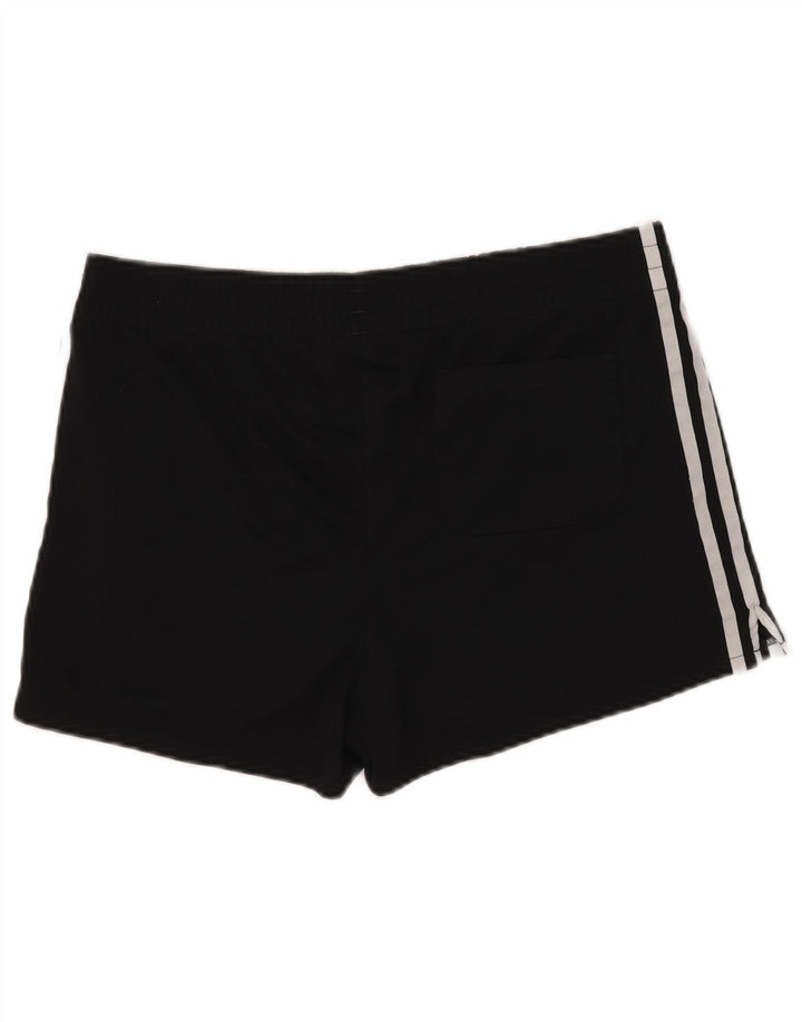 Shorts esportivos femininos Adidas UK 12 poliéster preto médio
