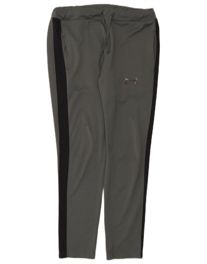 Calça de treino masculina Under Armour cinza médio colorblock