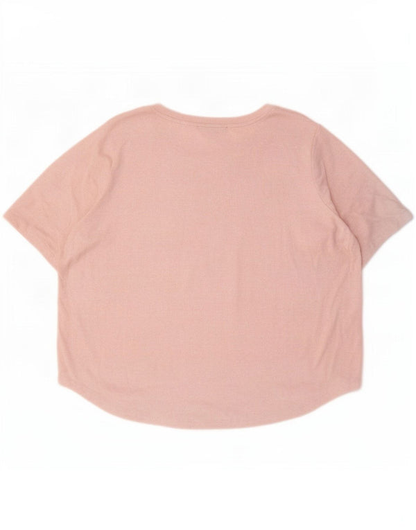 Camiseta feminina Marks & Spencer UK 20 2XL viscose rosa