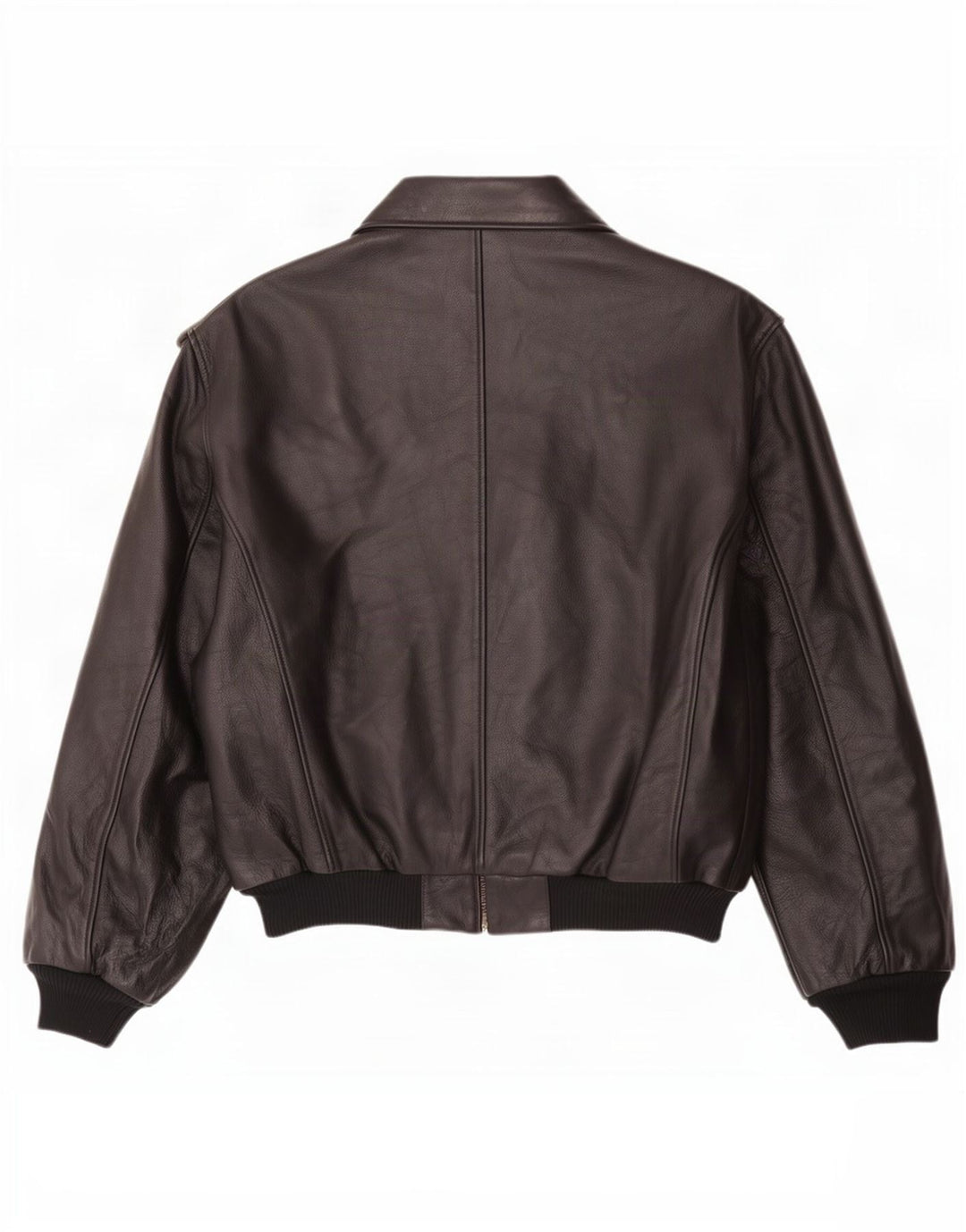 Jaqueta masculina de couro Flight Aviator Esercito IT 48 médio preto