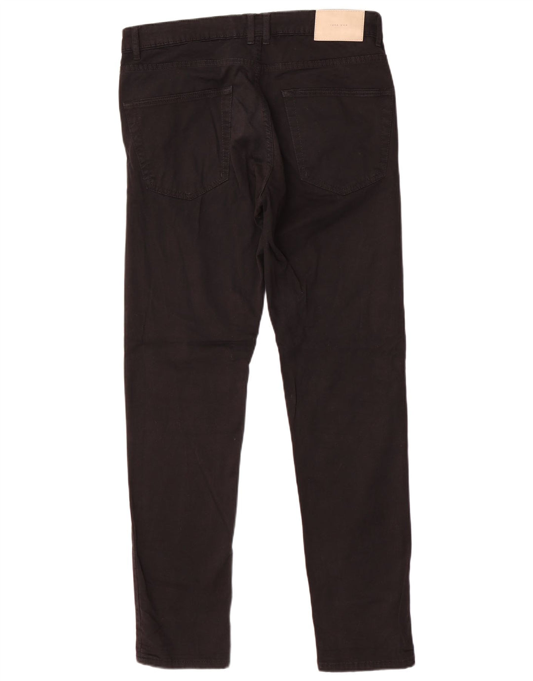 Zara Mens Slim Calça Casual EU 40 Médio W31 L32 Preto
