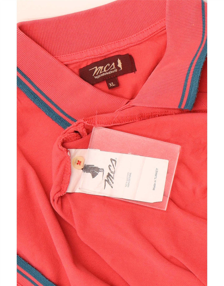 Camisa polo masculina Marlboro Classics XL algodão listrado vermelho