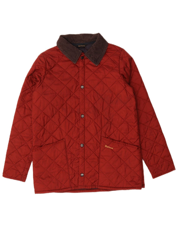Jaqueta acolchoada Barbour Boys 12-13 anos XL Borgonha