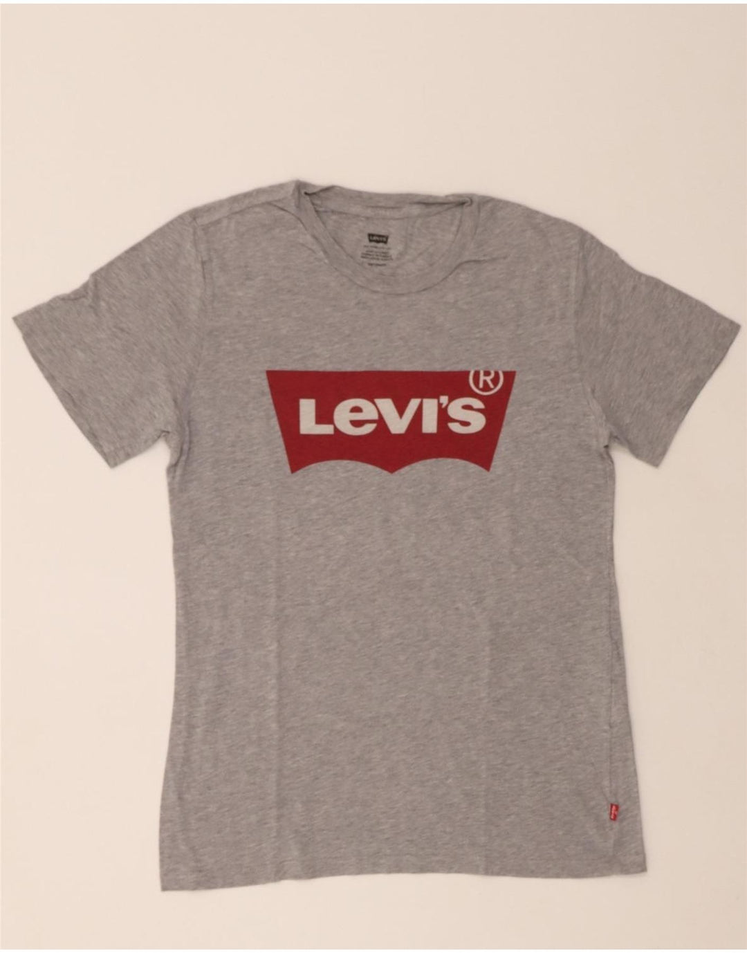 LEVI'S Mens Graphic T-Shirt Top XS Grey Cotton Vintage Levi's and Second-Hand Levi's from Messina Hembry 