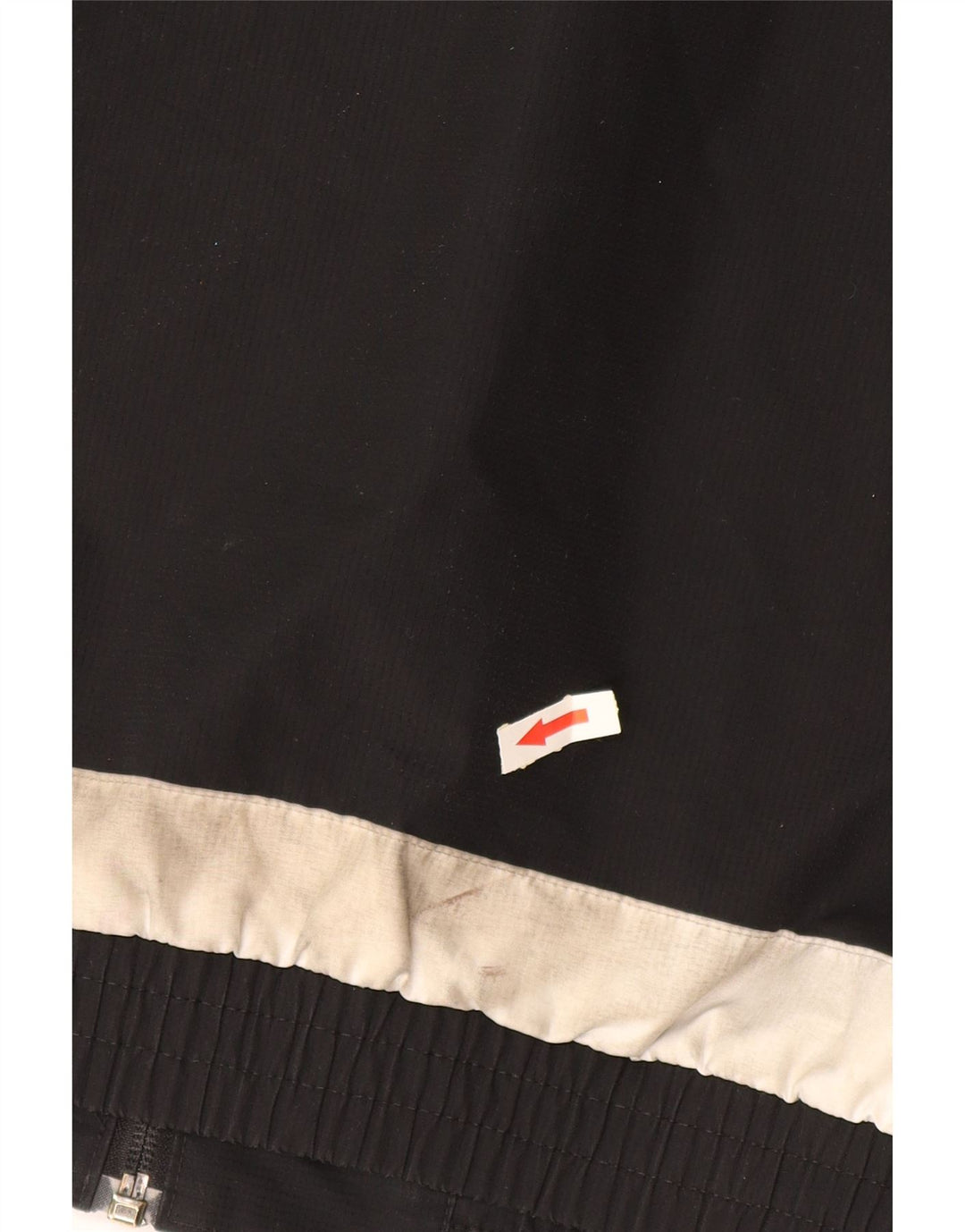 ADIDAS Mens Hooded Rain Jacket UK 38 Médio Preto Colourblock Poliéster