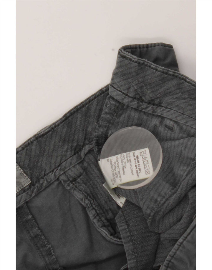 Shorts chino feminino Marks & Spencer W36 grande algodão cinza