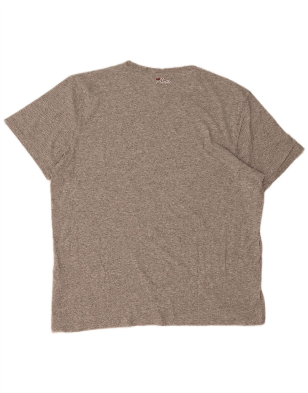 Camiseta masculina Fila Graphic Top grande cinza manchado