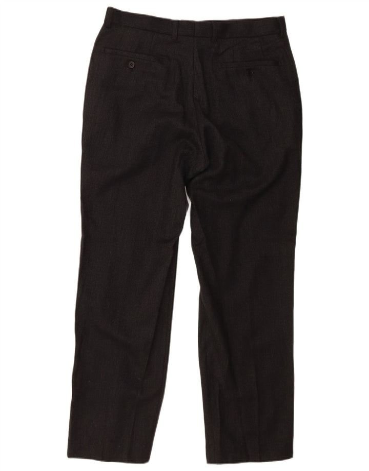 Calça masculina slim da MARKS & SPENCER W34 L31 lã cinza