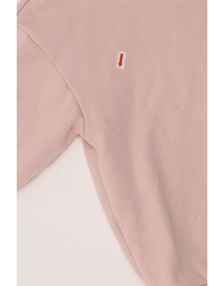 PUMA Girls Graphic Sweatshirt Jumper 7-8 Years Pink Cotton Vintage Puma and Second-Hand Puma from Messina Hembry 
