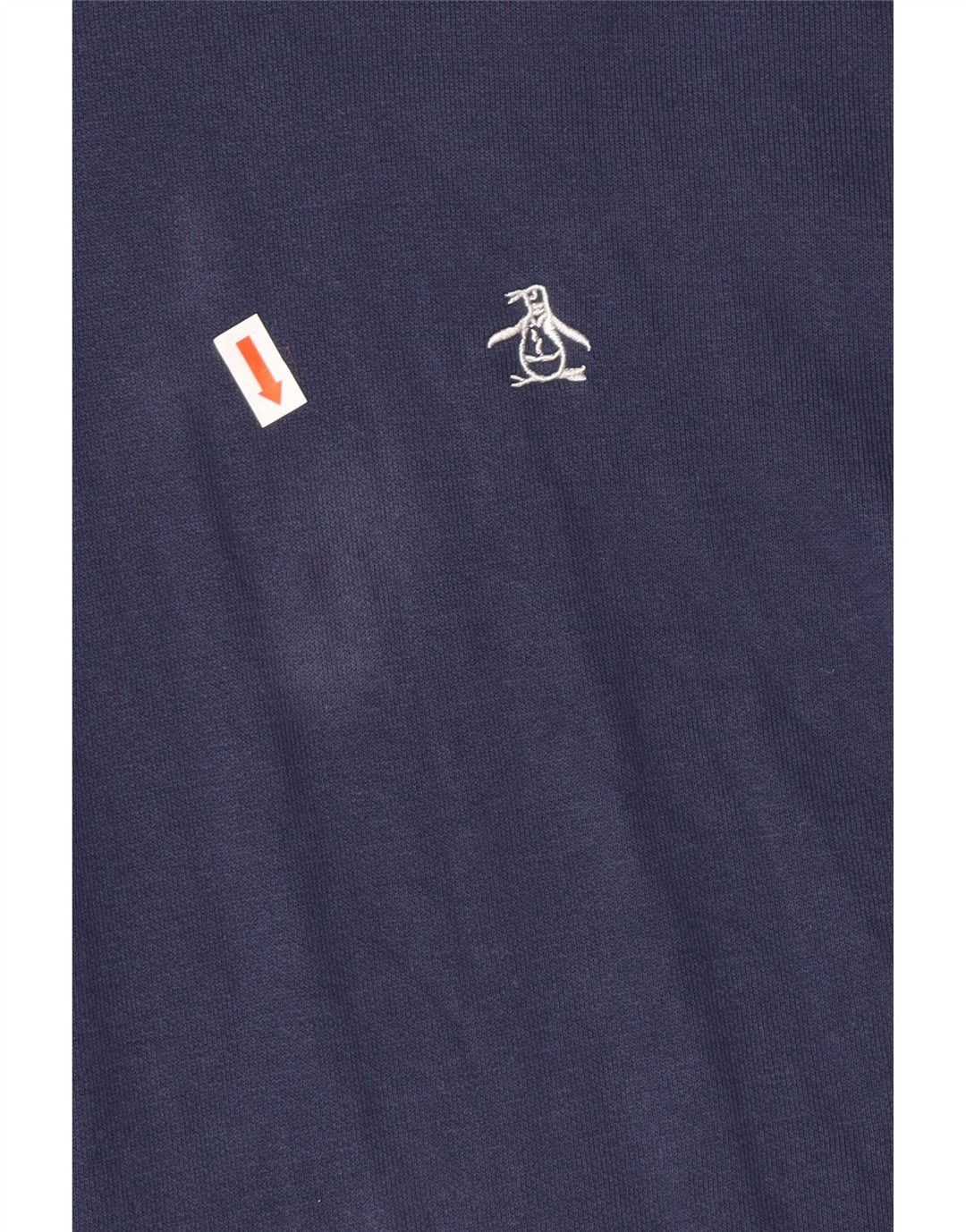 Suéter masculino com capuz PENGUIN grande algodão azul marinho