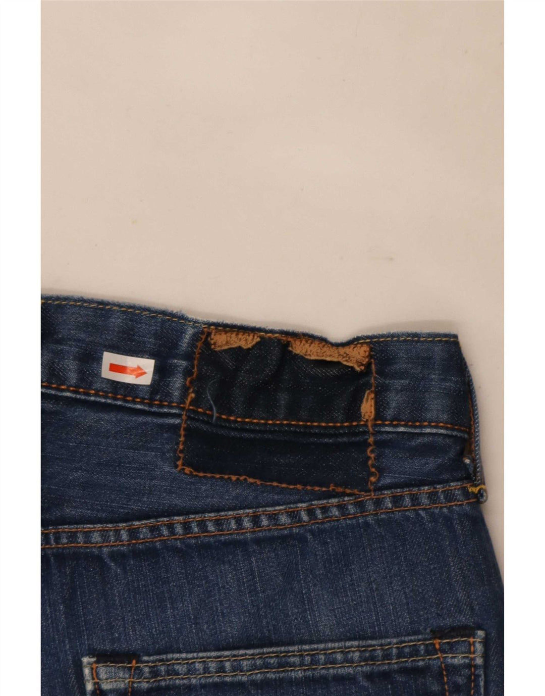 Jeans retos masculinos Levi's W28 L32 algodão azul