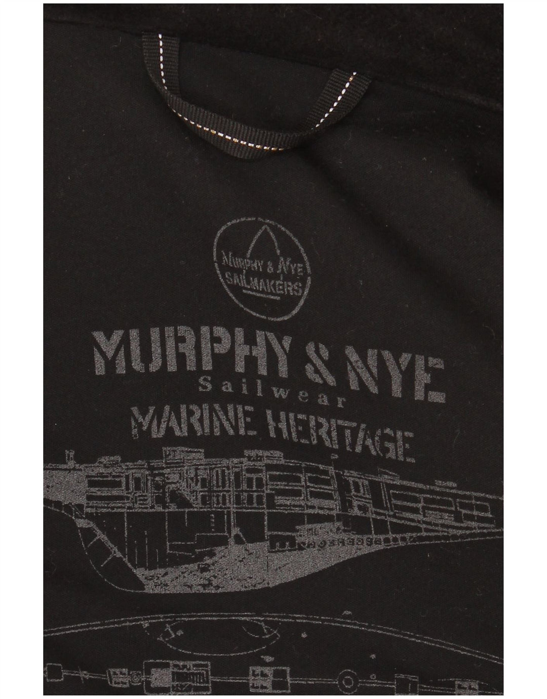 Murphy & Nye Casaco feminino oversized ervilha Reino Unido 14 lã preta média