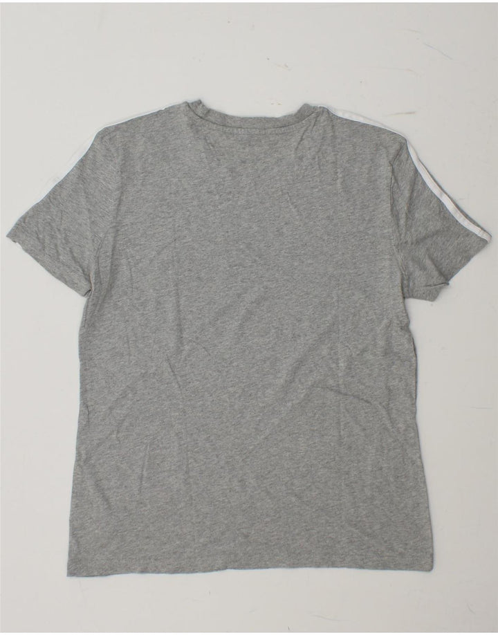 Camiseta feminina ADIDAS UK 16/18 grande algodão cinza