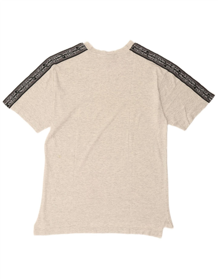 Camiseta gráfica masculina Asics Top grande cinza manchado