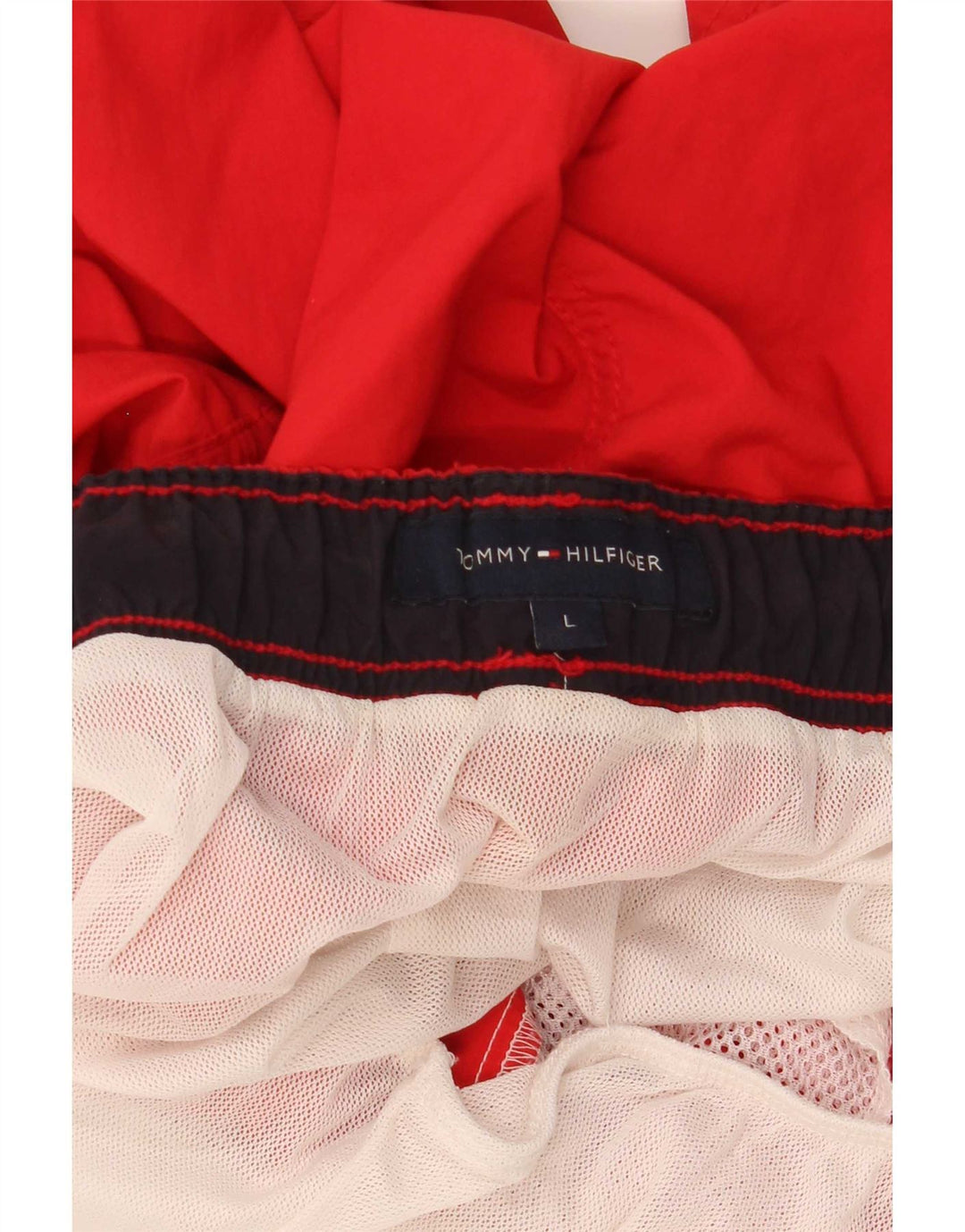 Shorts de natação masculino Tommy Hilfiger grande vermelho