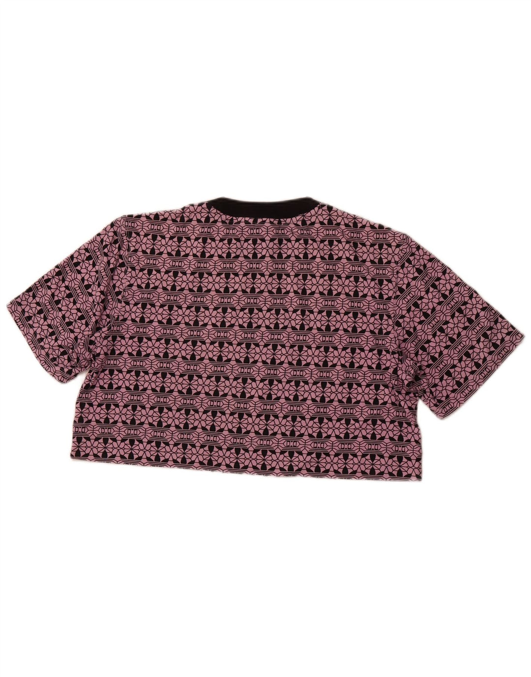 Camiseta Adidas Feminina Oversized Crop Graphic UK 6 XS Roxo Algodão