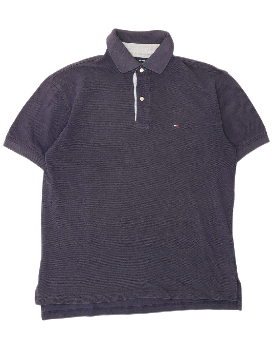 Camisa polo masculina TOMMY HILFIGER médio algodão azul marinho