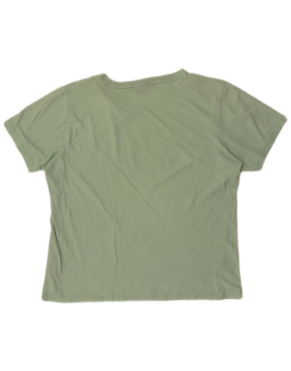 Camiseta masculina gráfica Bear Top verde médio