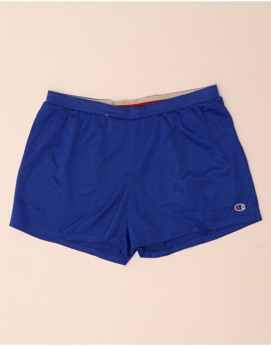 Shorts esportivos femininos CHAMPION UK 16 grande poliéster azul