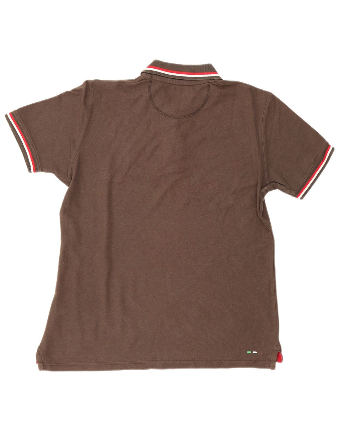 Camisa polo masculina FILA de algodão marrom médio